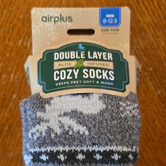 Gray Patterned Men's Socks - Picture 2 of 2